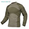Rip-stop Solid Color Tactical T Shirt