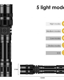 Rechargeable L2 LED Tactical Flashlight Waterproof