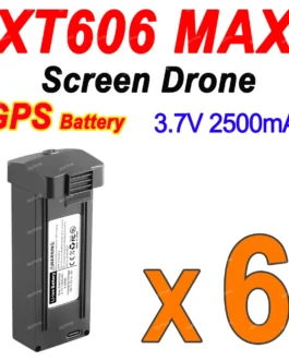 3.7V 2500mAh For XT606 MAX GPS Drone Battery Original XT606 Dron Battery XT606 MAX Spare Battery Accessorie Parts – AliExpress 26 – Color : XT606MAX Battery X6