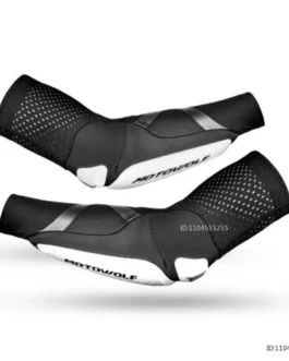 New Motorcycle Elbow Pads Elastic Breathable Arm Sleeve MTB Cycling Elbow Biker Motocross Motorbike Elbow Protector Equipments – AliExpress 201355758 – Color : White – Size : M